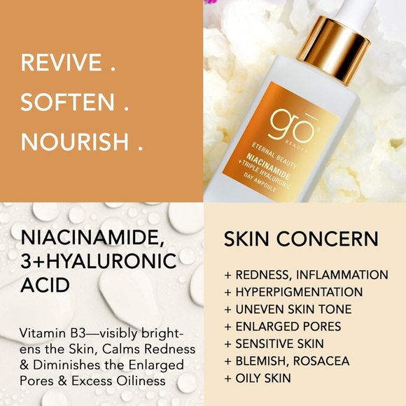 🆕 The Go BEAUTY ETERNAL BEAUTY NIACINAMIDE/COLLAGEN/HYALURONIC ACID Serum - Picture 1 of 10
